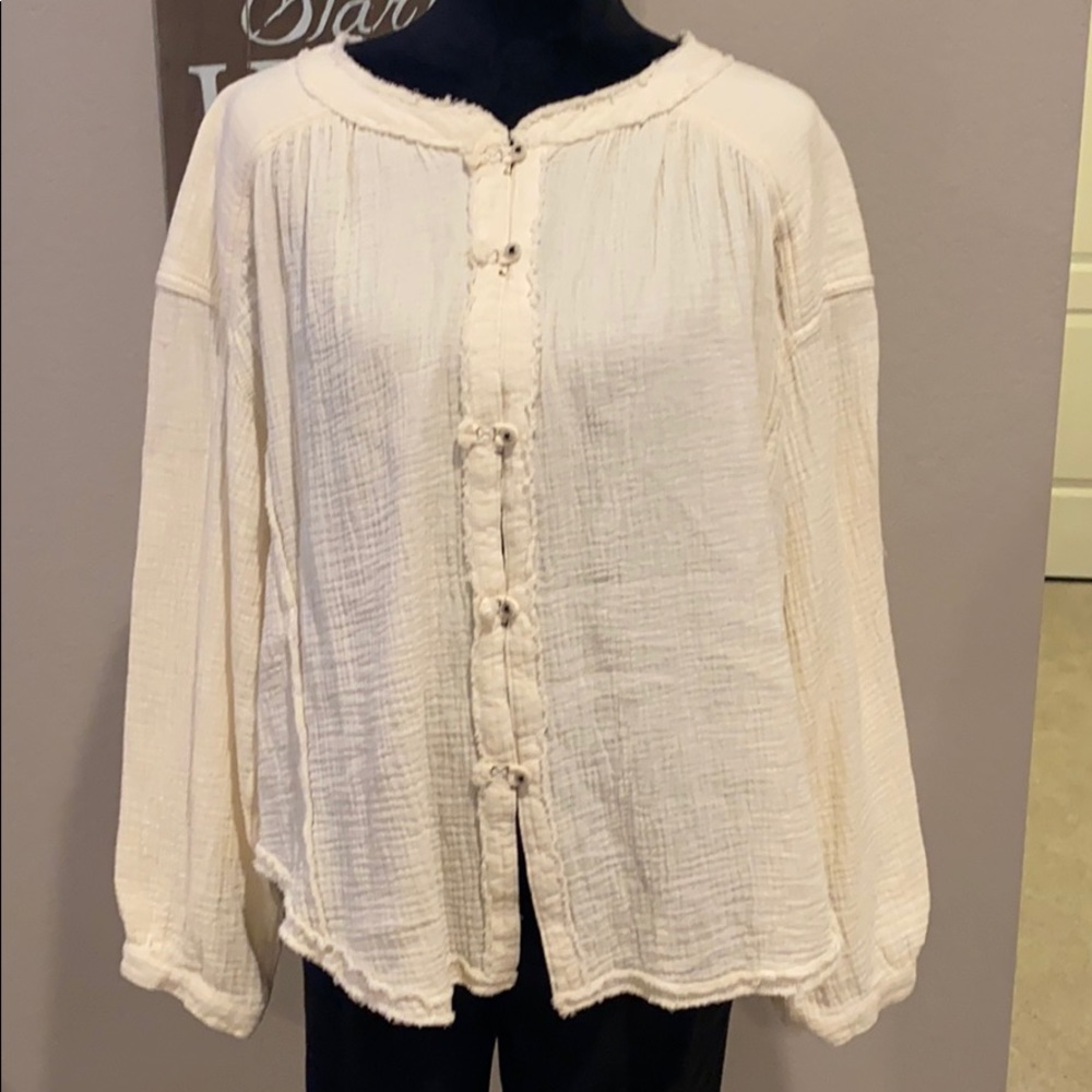 Free People oversized blouse
